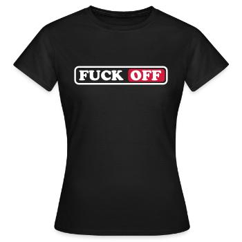 VA TE FAIRE FOUTRE - T-shirt Femme - noir - Devant - AI Model Female 172 dark (172cm)