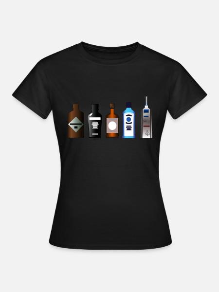 GIN - Frauen T-Shirt - Schwarz