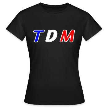 Tdm - Frauen T-Shirt - Schwarz - Vorne - AI Model Female 172 dark (172cm)