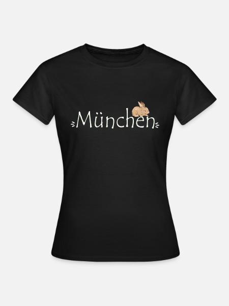 München Hase - Frauen T-Shirt - Schwarz