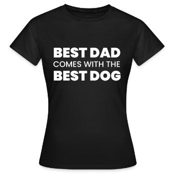 Hund Dog - Frauen T-Shirt - Schwarz - Vorne - AI Model Female 172 dark (172cm)