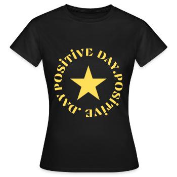 positive POSITIVE POSITIVE 4 - Frauen T-Shirt - Schwarz - Vorne - AI Model Female 172 dark (172cm)