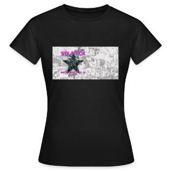Wolfpack Customs - Frauen T-Shirt - Schwarz - Vorne - AI Model Female 172 dark (172cm)