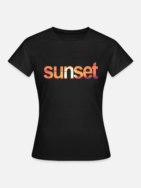 sunset - Frauen T-Shirt - Schwarz