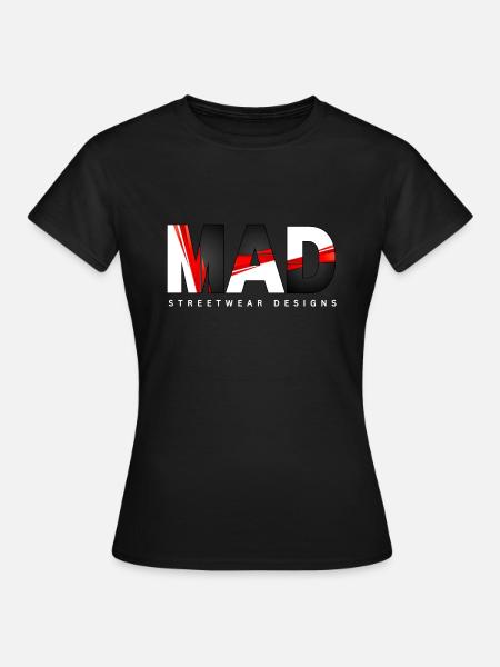 Verrückte Streetwear-Designs - Frauen T-Shirt - Schwarz