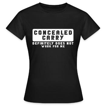Adulte Blague Dissimulé Porter Adulte Humour - T-shirt Femme - noir - Devant - AI Model Female 172 dark (172cm)