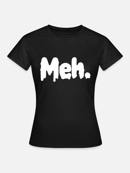 Ähm. - Frauen T-Shirt - Schwarz