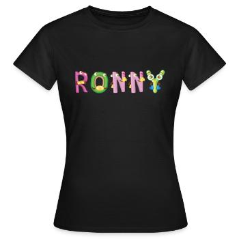 Ronny - Frauen T-Shirt - Schwarz - Vorne - AI Model Female 172 dark (172cm)