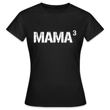 Maman de 3 enfants - Cadeau génial de fête des mères de maman - T-shirt Femme - noir - Devant - AI Model Female 172 dark (172cm)
