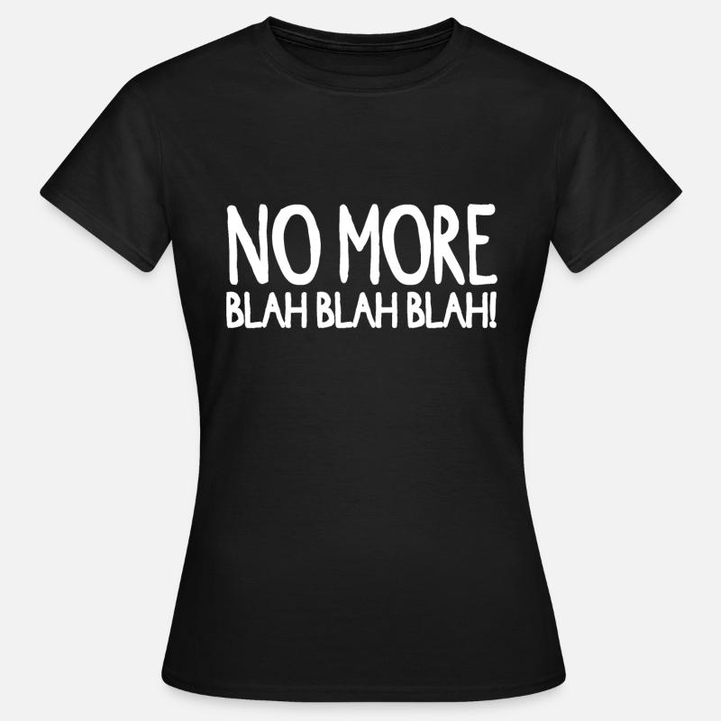 greta plus bla bla bla ! - T-shirt Femme - noir
