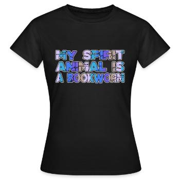 bday present book children humor better - Women's T-Shirt - black - Front - AI Model Female 172 dark (172cm)