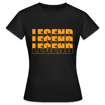 Pose - T-shirt Femme - noir - Devant - AI Model Female 172 dark (172cm)