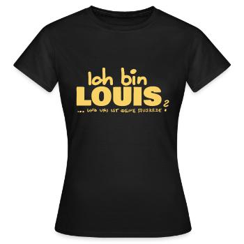 Louis - Frauen T-Shirt - Schwarz - Vorne - AI Model Female 172 dark (172cm)