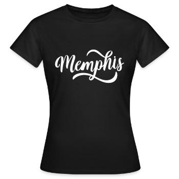 Memphis - T-shirt Femme - noir - Devant - AI Model Female 172 dark (172cm)