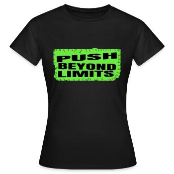 Cadeau heureux Endurance physique - T-shirt Femme - noir - Devant - AI Model Female 172 dark (172cm)