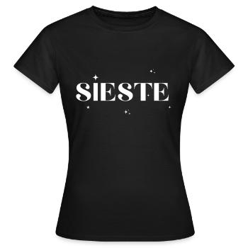 Sieste étoile - T-shirt Femme - noir - Devant - AI Model Female 172 dark (172cm)