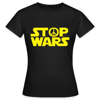 arrêter Wars - T-shirt Femme - noir - Devant - AI Model Female 172 dark (172cm)