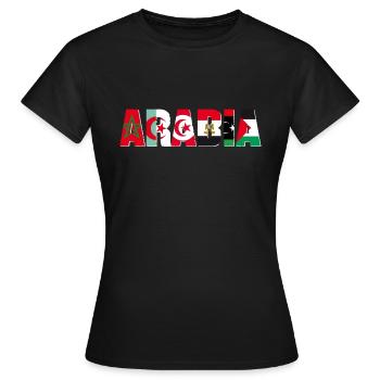 allah arabisch freiheit - Frauen T-Shirt - Schwarz - Vorne - AI Model Female 172 dark (172cm)