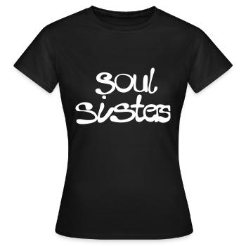 Soul Sisters - T-shirt Femme - noir - Devant - AI Model Female 172 dark (172cm)