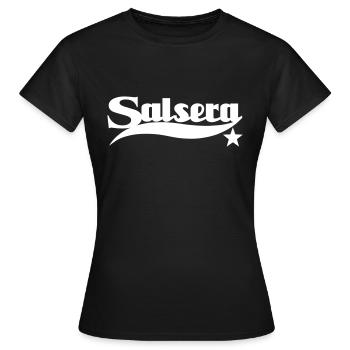 Salsera - Woman - Salsa Dancer - Salsa Dance Shirt - Frauen T-Shirt - Schwarz - Vorne - AI Model Female 172 dark (172cm)