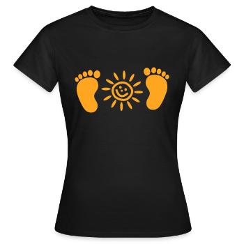Kids Kinder - Frauen T-Shirt - Schwarz - Vorne - AI Model Female 172 dark (172cm)