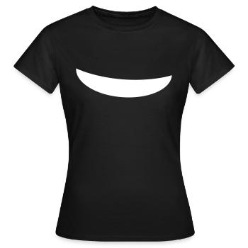 Sourire et sourire - T-shirt Femme - noir - Devant - AI Model Female 172 dark (172cm)