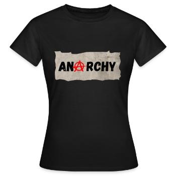 Anarchy - Women's T-Shirt - black - Front - AI Model Female 172 dark (172cm)