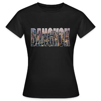 Bangkok - T-shirt Femme - noir - Devant - AI Model Female 172 dark (172cm)