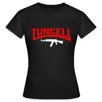 Tunceli ak - Frauen T-Shirt - Schwarz - Vorne - AI Model Female 172 dark (172cm)