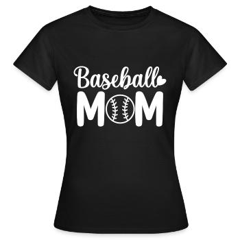 Baseball Mom - Frauen T-Shirt - Schwarz - Vorne - AI Model Female 172 dark (172cm)