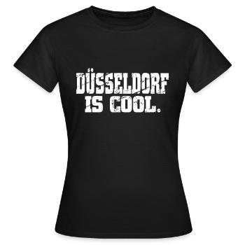 Dusseldorf - T-shirt Femme - noir - Devant - AI Model Female 172 dark (172cm)