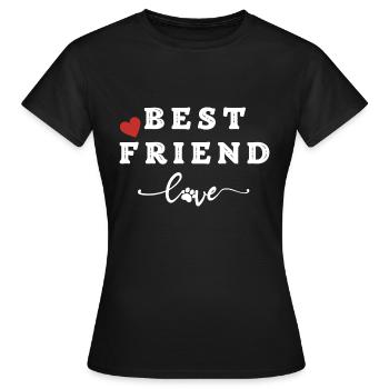 Meilleur ami - T-shirt Femme - noir - Devant - AI Model Female 172 dark (172cm)