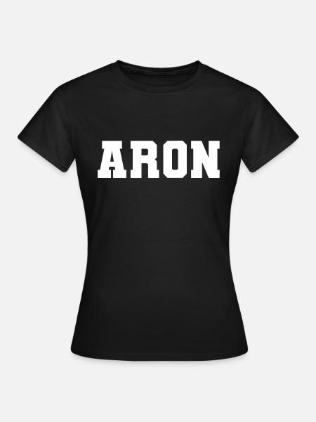 Name - Aron - Frauen T-Shirt - Schwarz