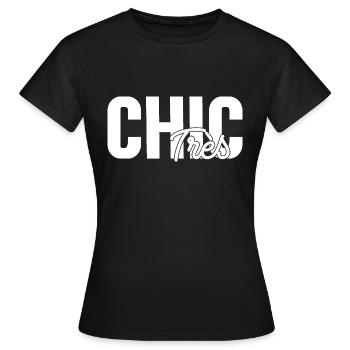 Sehr schick - Frauen T-Shirt - Schwarz - Vorne - AI Model Female 172 dark (172cm)