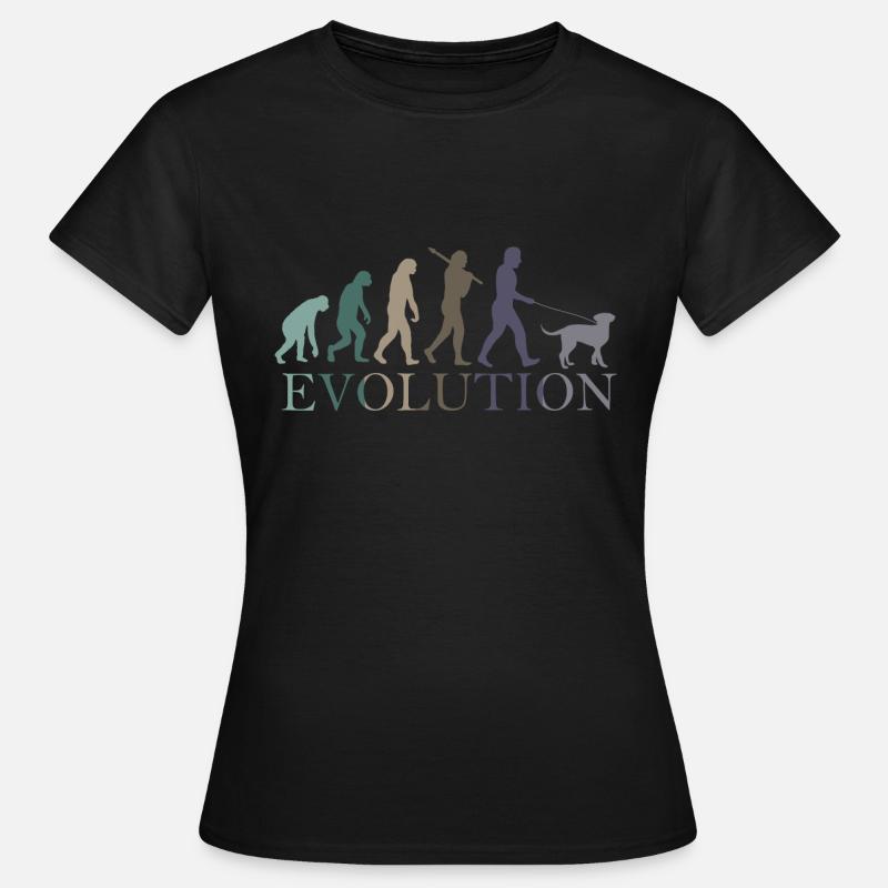 DOG EVOLUTION - Women's T-Shirt - black