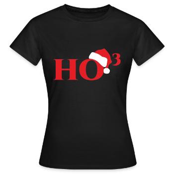 Noël Ho³ - T-shirt Femme - noir - Devant - AI Model Female 172 dark (172cm)