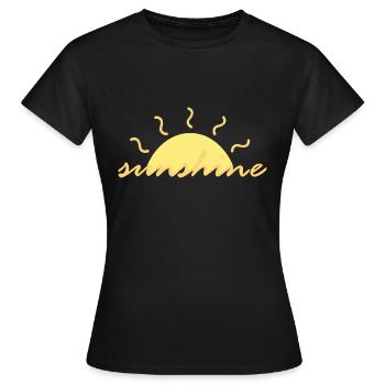 Sunshine - Women's T-Shirt - black - Front - AI Model Female 172 dark (172cm)