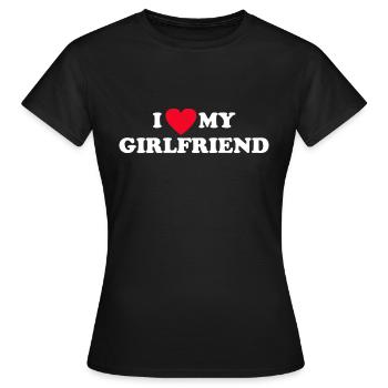 Ich liebe meine Freundin - Frauen T-Shirt - Schwarz - Vorne - AI Model Female 172 dark (172cm)