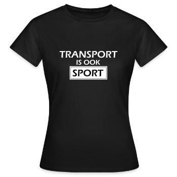Verkehr ist auch Sport - Frauen T-Shirt - Schwarz - Vorne - AI Model Female 172 dark (172cm)
