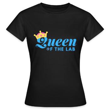 QUEEN OF THE LAB - MEDICAL LAB SCIENTIST - Women's T-Shirt - black - Front - AI Model Female 172 dark (172cm)