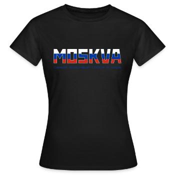 Moskau Die schönste Stadt der Welt - Frauen T-Shirt - Schwarz - Vorne - AI Model Female 172 dark (172cm)