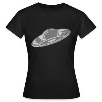 Unidentified Flying Object Mystery - Women's T-Shirt - black - Front - AI Model Female 172 dark (172cm)