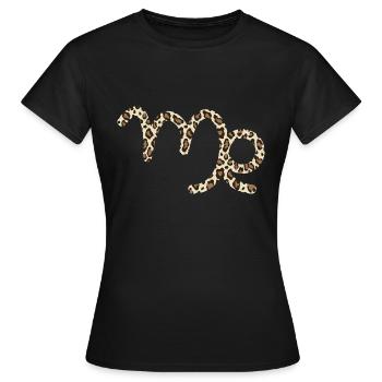 Sternzeichen Jungfrau - Frauen T-Shirt - Schwarz - Vorne - AI Model Female 172 dark (172cm)