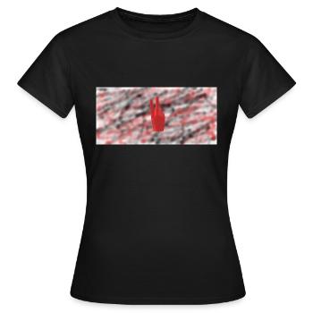 Paix - T-shirt Femme - noir - Devant - AI Model Female 172 dark (172cm)