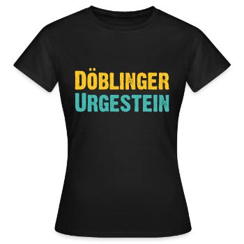 Döblinger Urgestein - Wiener Bezirks, Ureinwohner - Frauen T-Shirt - Schwarz - Vorne - AI Model Female 172 dark (172cm)
