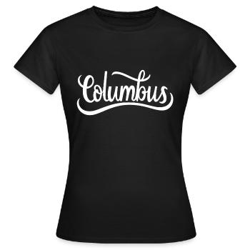 Columbus - T-shirt Femme - noir - Devant - AI Model Female 172 dark (172cm)
