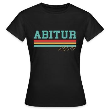 Abitur 2024 Abi Abiball - Frauen T-Shirt - Schwarz - Vorne - AI Model Female 172 dark (172cm)