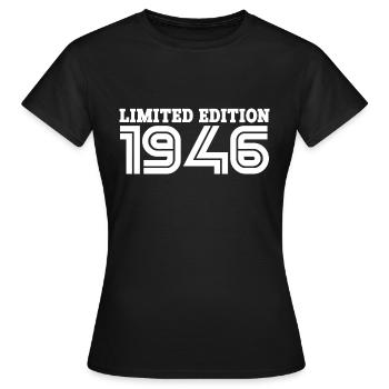 1946 - Born in 1946 - Fantastic since 1946 - Women's T-Shirt - black - Front - AI Model Female 172 dark (172cm)