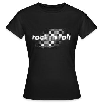 Rock'n'Roll-Logo - Frauen T-Shirt - Schwarz - Vorne - AI Model Female 172 dark (172cm)