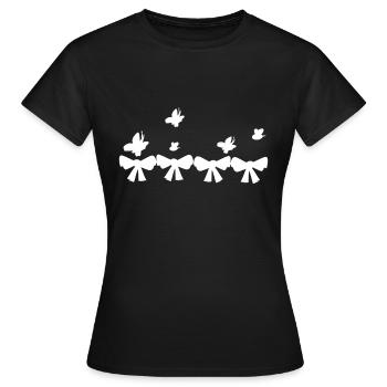 papillon broyeur naturel - T-shirt Femme - noir - Devant - AI Model Female 172 dark (172cm)
